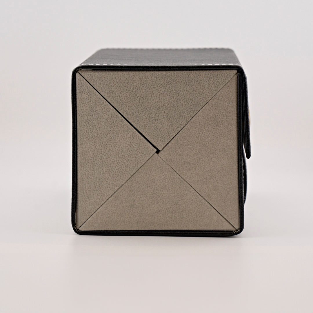 Custodia portaocchiali in ecopelle 4 scomparti nero