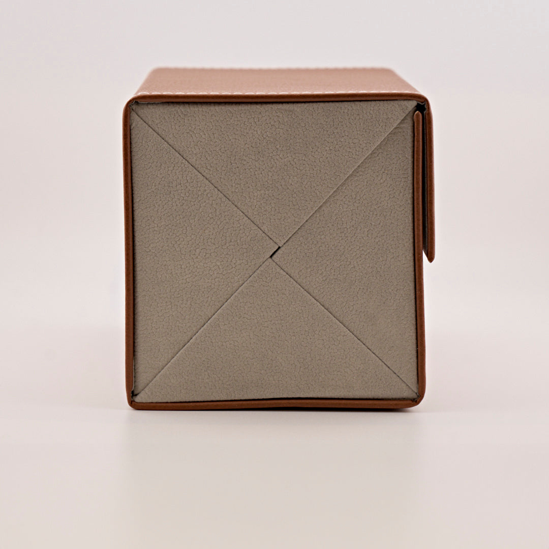 Custodia portaocchiali in ecopelle 4 scomparti cuoio